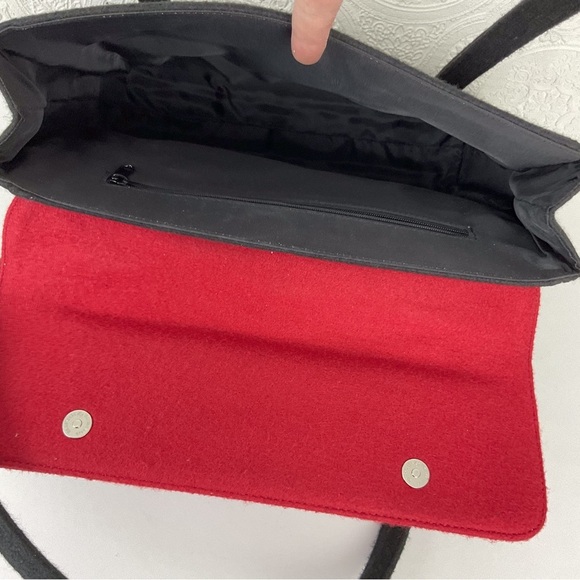 Vintage felted wool unique hat shop embroidered handbag - Picture 8 of 10